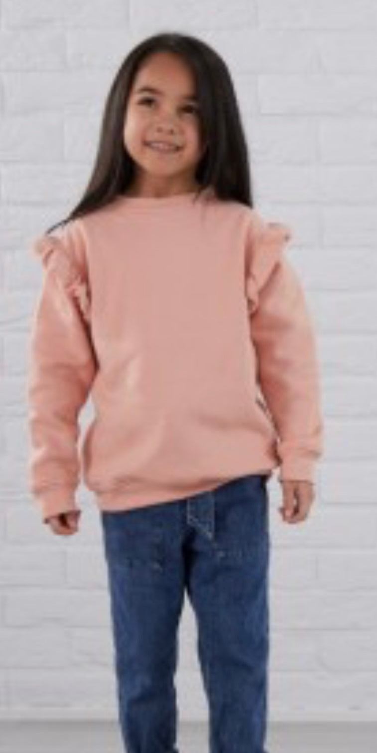 Design frill sweatshirt