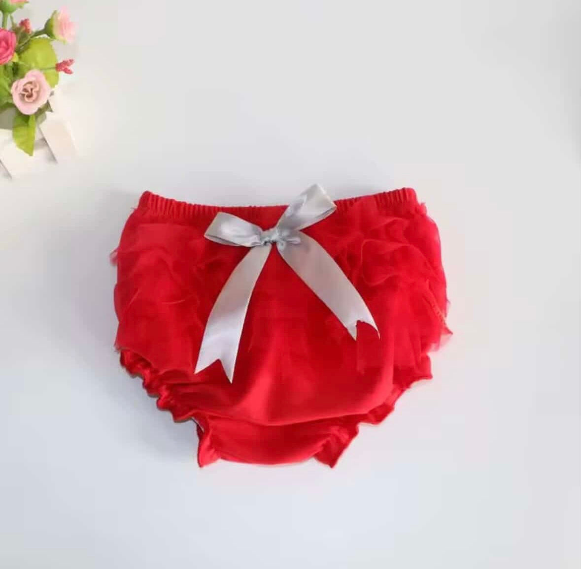 Frilly bloomer and vest set
