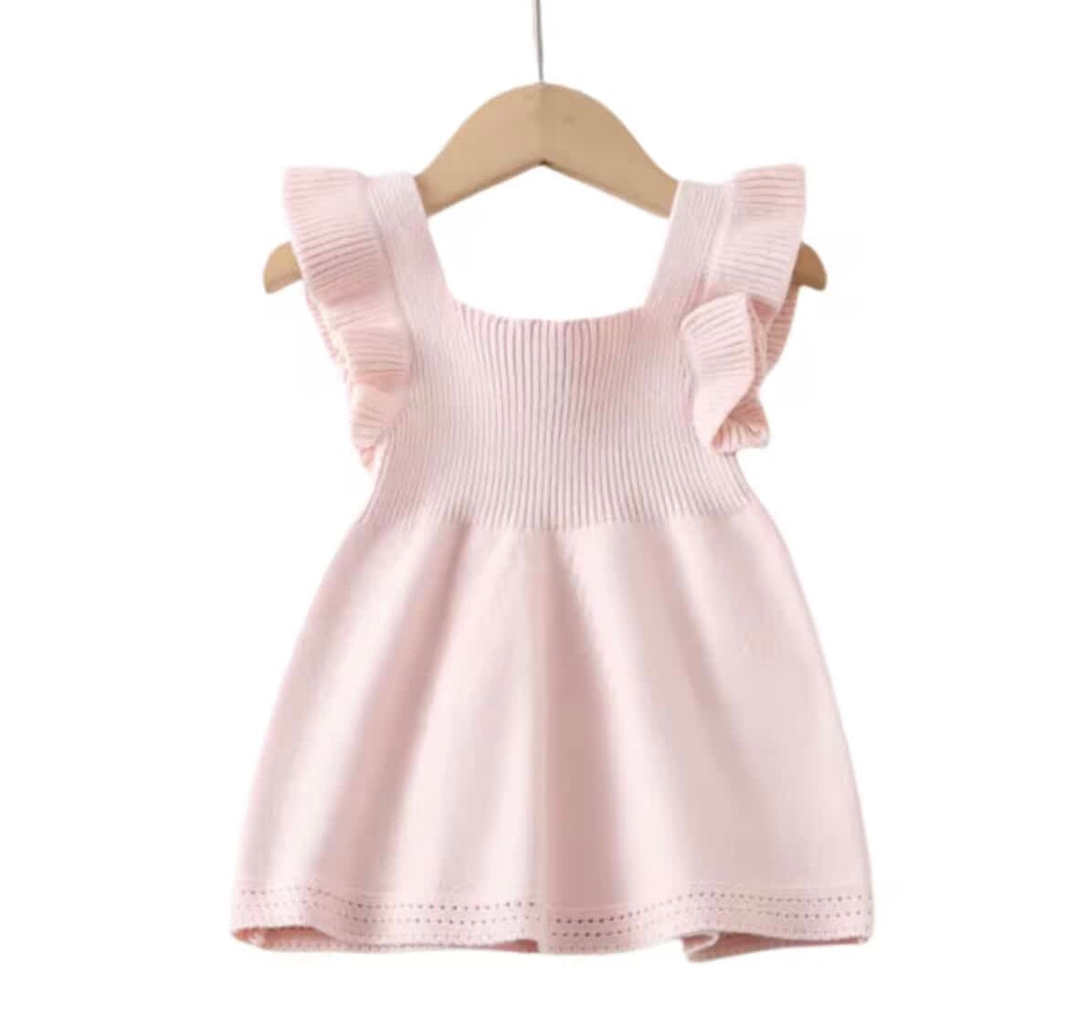 Frill sleeve dress