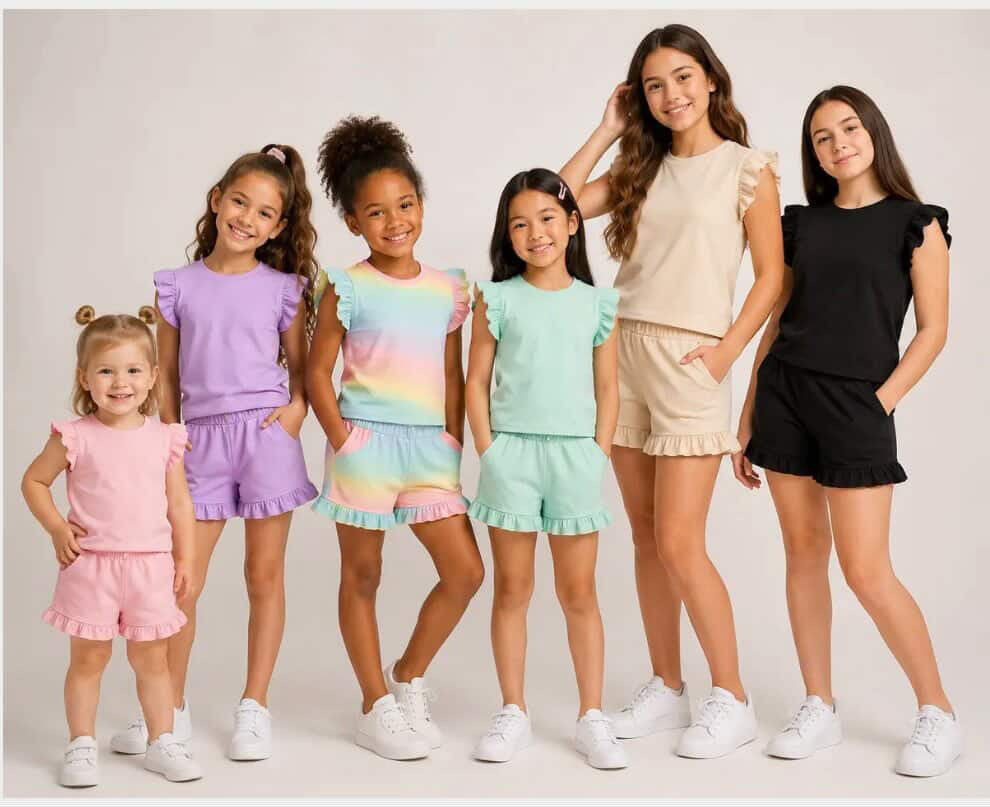 Frill short set