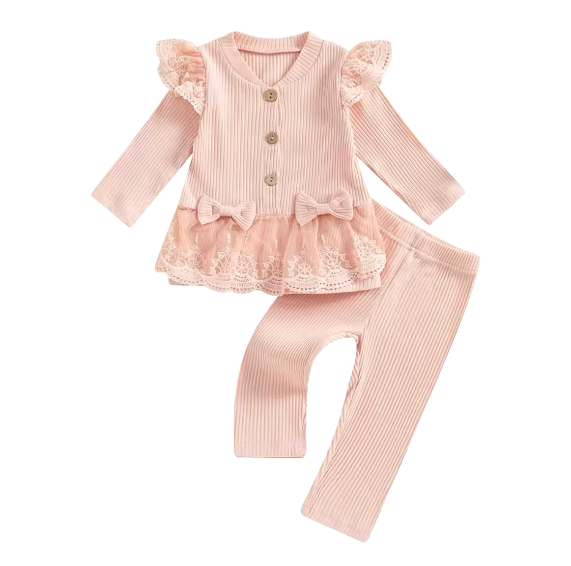 Frill bow loungewear