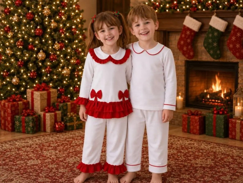 Boys Collar Pj's (Pre Order)