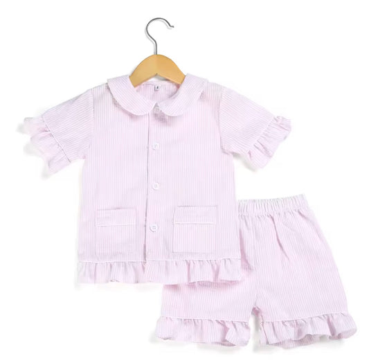 Girls Shorts collar Pjs