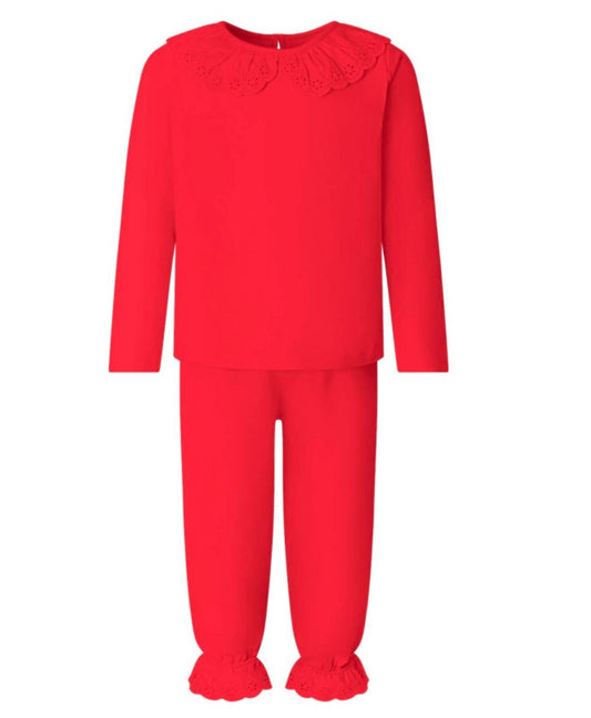 Red Frill Pjs