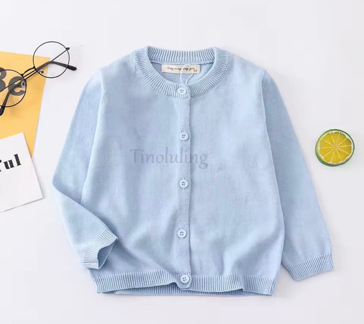 Solid colour cardigan