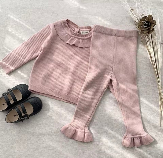 Ruffle knit Loungewear