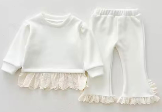Baby girl frill two-piece outfit