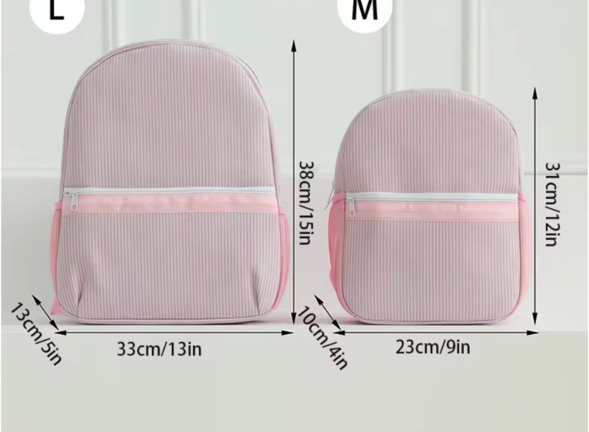 Pinstripe backpack 2 sizes