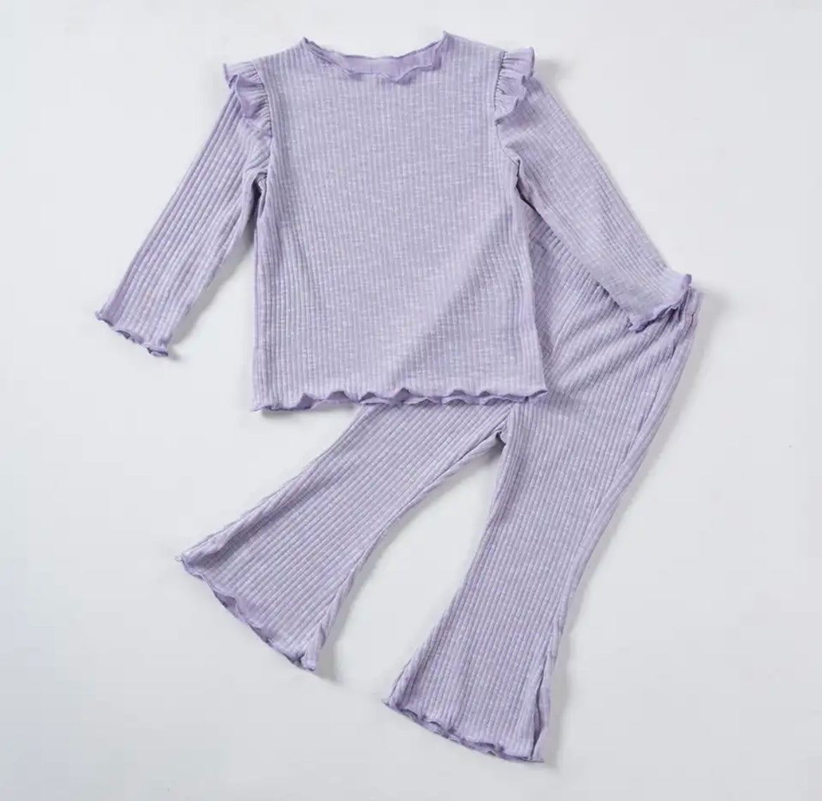 Long sleeve frill flare set