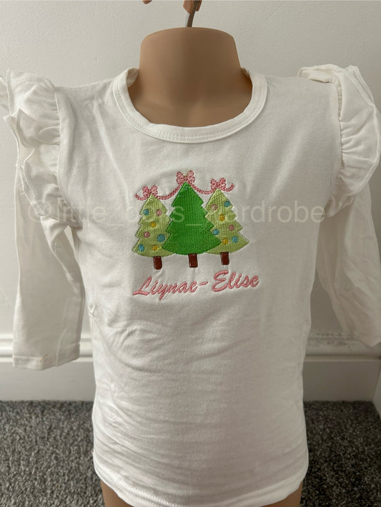 Christmas bow t-shirt