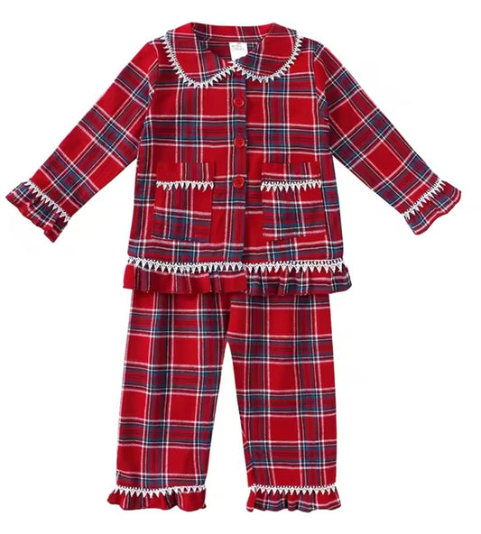 Girls Tartan Pjs