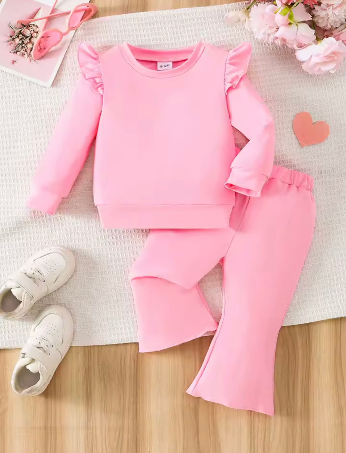 Pink flares tracksuit