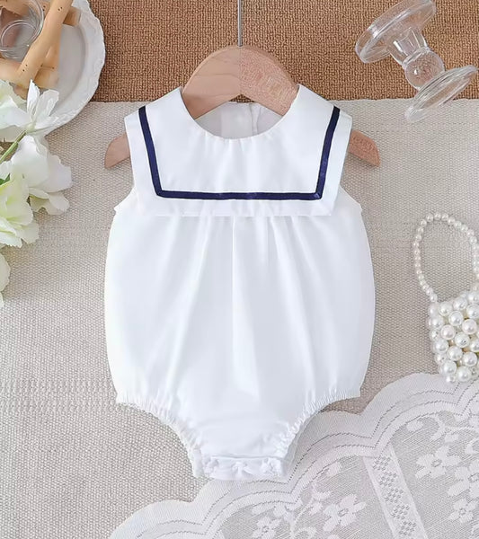 Bibbed romper