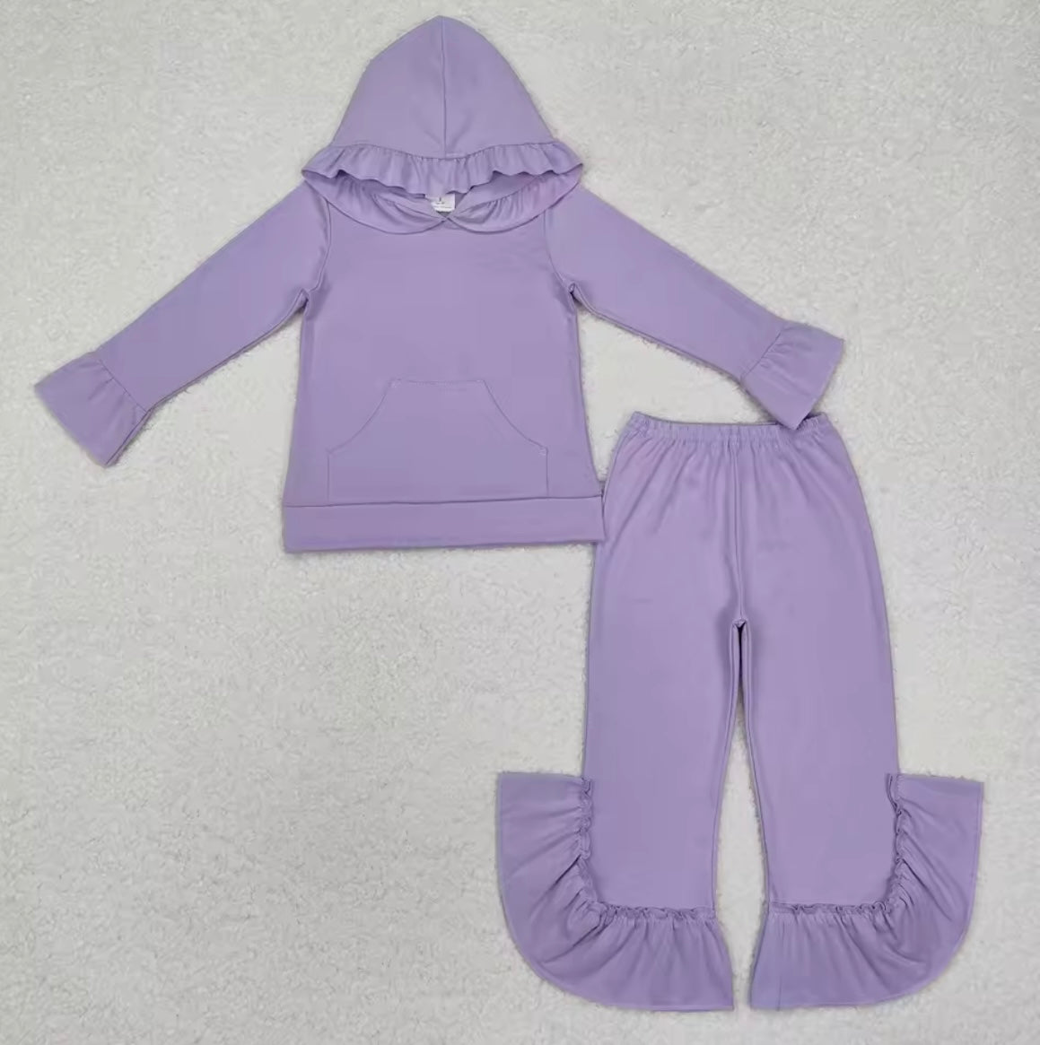 Frill hooded lounge set
