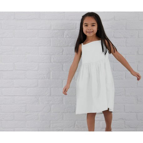 White strappy summer dress